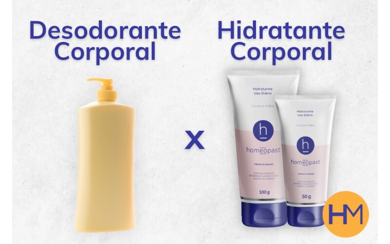 Desodorante corporal X Hidratante corporal